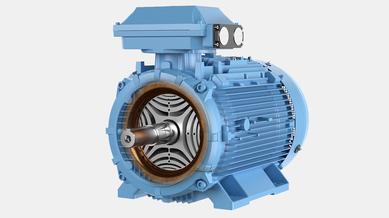 Motore SnyR ABB per applicazioni industriali. Introdotto in produzione di larga scala nel 2012.