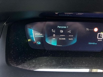 partenza 91%  256 km di autonomia macchina calda