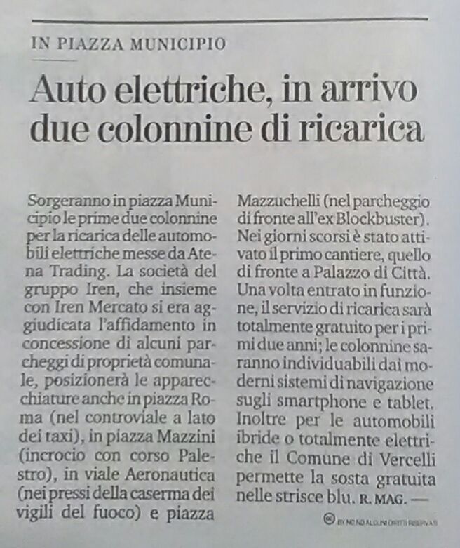 da La Stampa Vercelli - 7-9-18